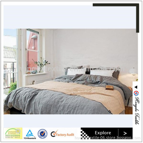100% natural French linen bedding sheet set/European style bedding set
